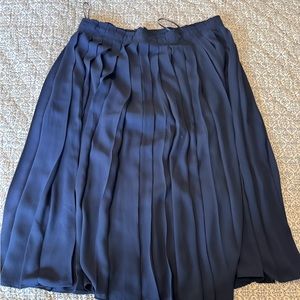 NWT J crew blue pleated skirt